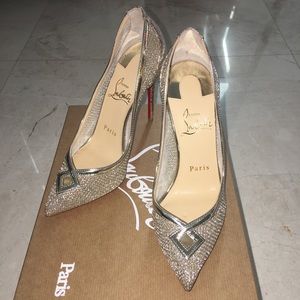 Christian Louboutin Gold Mesh Neoalto 100mm